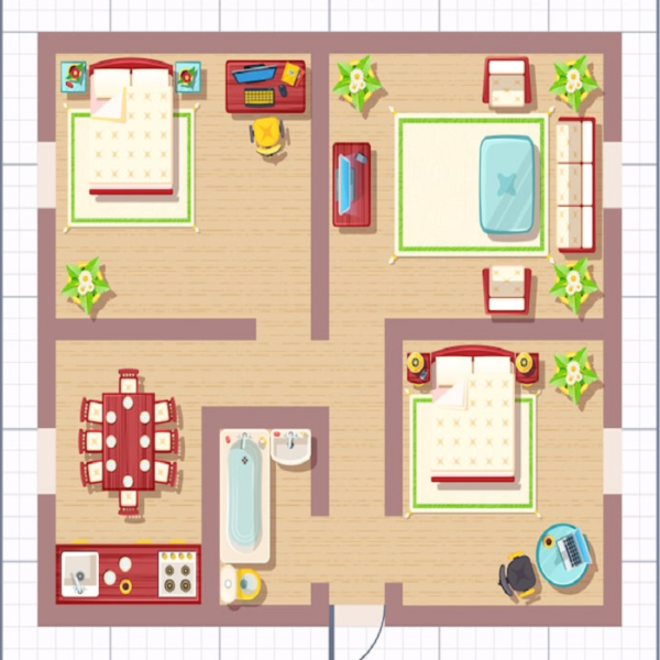 3 Bedroom House Floor Plan